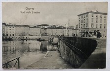 Cartolina Livorno scali cantine animata negozi Toscana paesaggistica T1