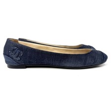 Ballerine Vintage Chanel Blu