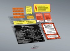 KIT ADESIVI per VANO MOTORE ALFA ROMEO 33 seconda serie  - 11 adesivi
