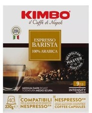 Kimbo |200 capsule nespresso | barista| 100% arabica | 40X5=200