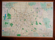 cartina geografica MILANO Ortelio Poster 1989