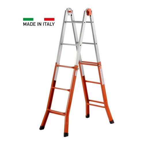 Scala acciaio telescopica - acciaio,