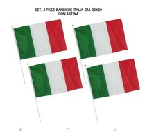 SET 4 PEZZI BANDIERA ITALIANA