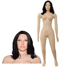 Bambola gonfiabile realistica masturbatore vibrante per uomo vagina ano finto