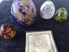 Pasqua: 4x uova Faberge vetro