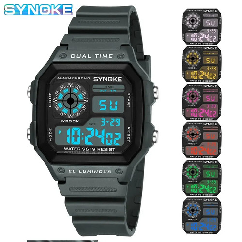 Synoke digital watches - synoke, uomo