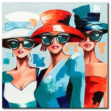 Quadro acrilico originale dipinto donna astratto pittura arte moderno erotico DIPINTO A MANO