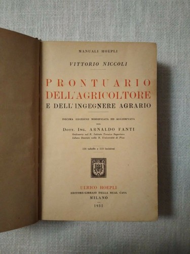 Prontuario dell agricoltore - dell'agricoltore, e