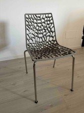 Sedie cucina 6 pezzi polipropilene e acciaio MADE IN ITALY