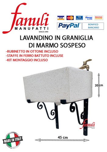 Pilozza sospesa graniglia - in,