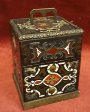 PORTA VETRINI MICROSCOPIO - FRANCIA - DELL'700 - BOULLE