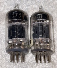 2 Piastre GE JG 5751WA 12AX7 corte nere 3 mica TV7 forte