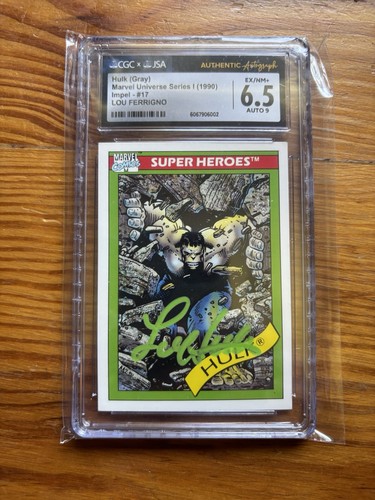 Hulk card firmata - hulk, lou
