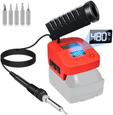 Set saldatore a batteria per Einhell da 18 V con USB e tipo C, 180 â€" 480 Â°C,