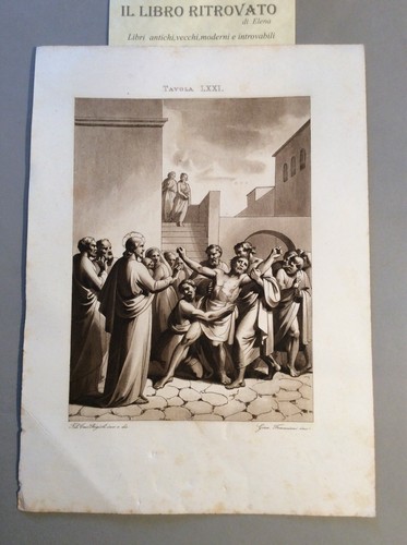 Stampa incisione ottocentesca