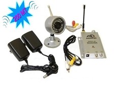 Kit videosorveglianza wireless ricevitore 200m con telecamera ad infrarossi