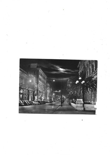 Roma cartolina anni via - roma, anni'50
