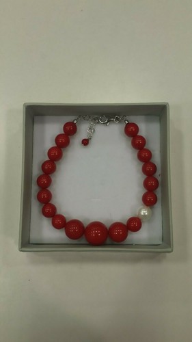 Bracciale perle sintetiche - bracciale,