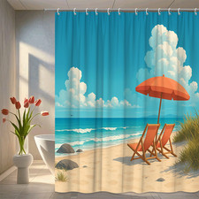 Tenda doccia spiaggia costiera