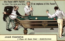 BARCELONA - Gesso per Biliardo PASTEL - Billiards - Pubblicitaria - PU370