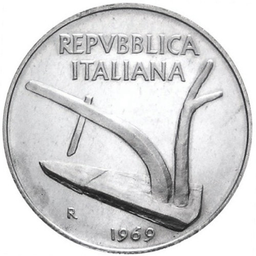 Lire 1969 aratro e - 1969,