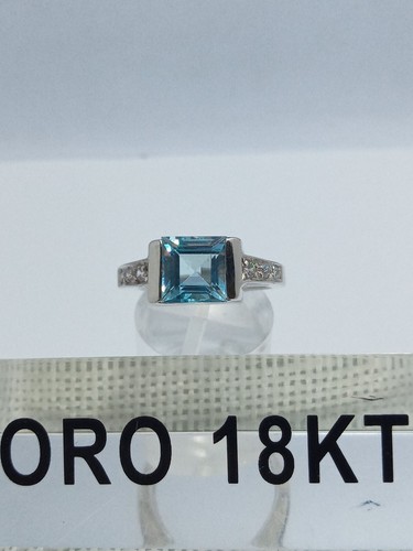 Anello oro bianco - 750, kt