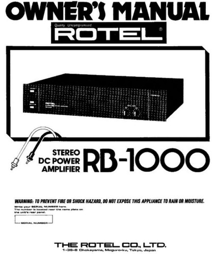 Rotel 1000 amplificatore - rotel,