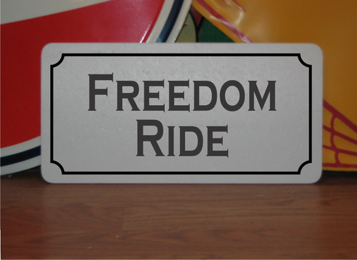Insegna metallo freedom - in,