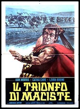 1961 * Manifesto 2F Cinema "Il Trionfo di Maciste - Kirk Morris, Cathia Caro" Av