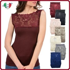 Canotta Donna Micro Lana in