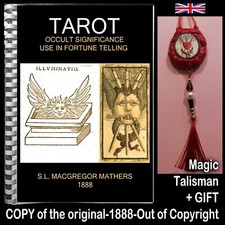 antique book tarot card deck occult oracle rare manuscript meaning tell fortune