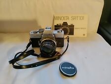 Spettacolare lotto reflex analogiche Minolta SRT101 SRT100X 2x X-300 + obiettivi