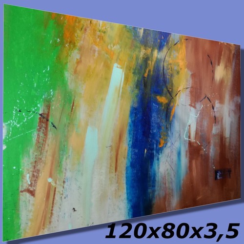Quadro colorato dipinto mano - quadro,