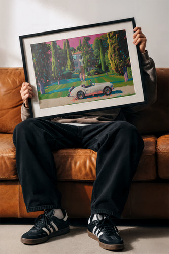 Villa toscana stampa auto