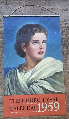 Calendario anno chiesa 1959 - calendario,