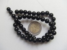 1filo/ 48pz  perline pietre dure onice rotondo 8mm  colore nero