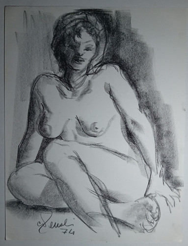 Bellissimo disegno 1974 nudo - bellissimo,
