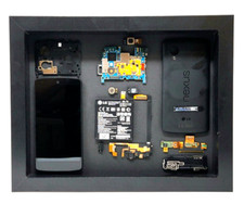 Telefono LG Nexus 5 (2013) smontato cornice artistica (nero) Tech Art Home Decor