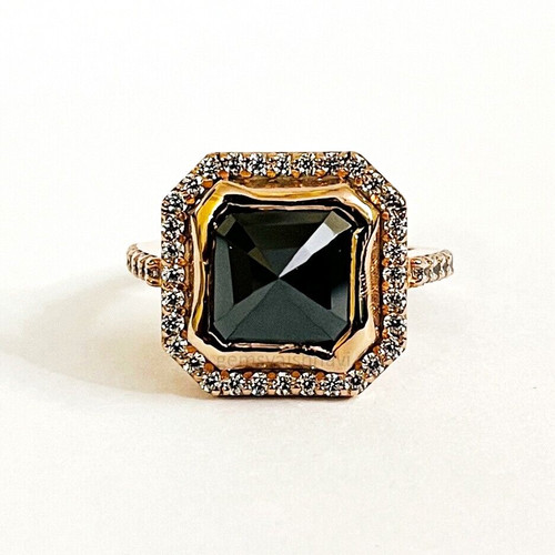 Nero anello diamante - 8, kt