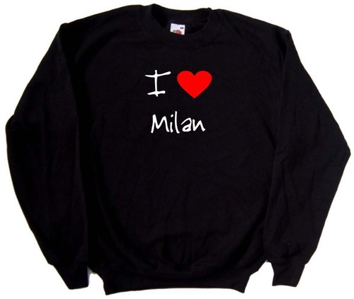 Felpa love cuore milano - love,