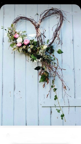 Fuoriporta cuore fiori 35 - ,