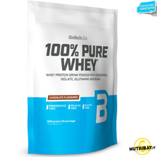 BIOTECH USA 100% Pure Whey 1000 gr Proteine del Siero del Latte Senza Glutine