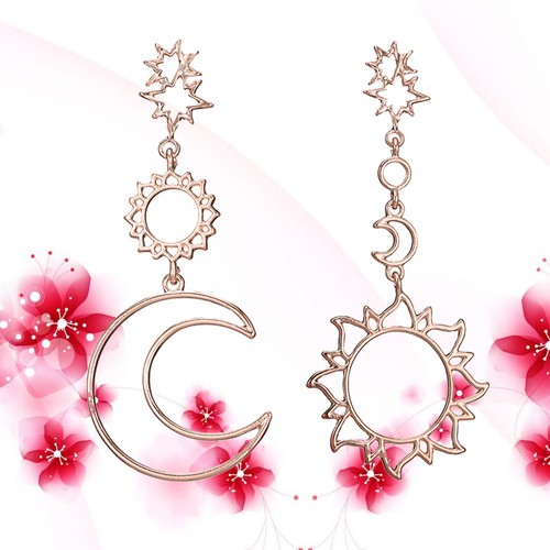 Luxury sun moon orecchini - ,