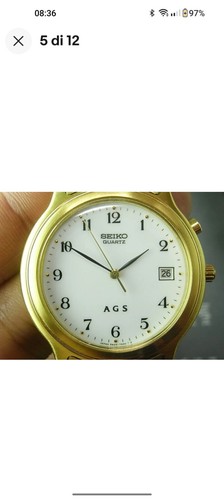 Seiko gold white - gold, kinetic