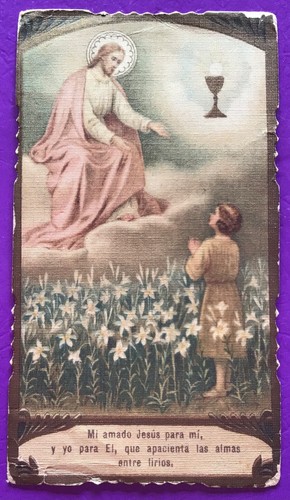 Santino holy card apparizione - holy,