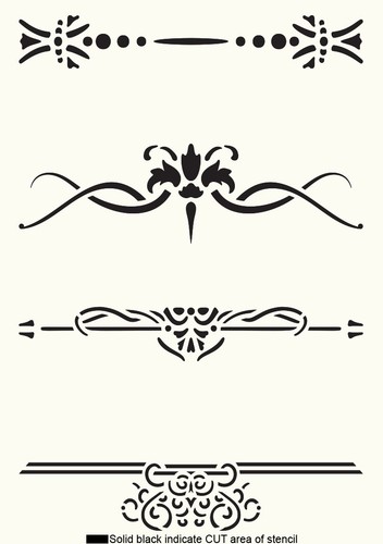 Testata pergamena stencil - testata,