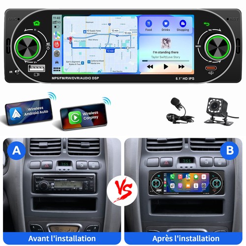 Autoradio bluetooth 1 din - 5",
