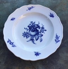 Meissen, fiore blu con