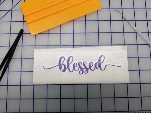 Adesivo vinile blessed - vinile,