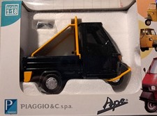 Modello 1/18 Piaggio Vespa Ape nera metallo